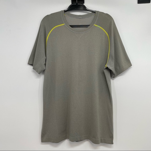 lululemon athletica Other - Lululemon Mens L Gray Short Sleeve You Can’t Score Without Goals Stretch Your H.